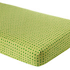 Green Dot Crib Fitted Sheet